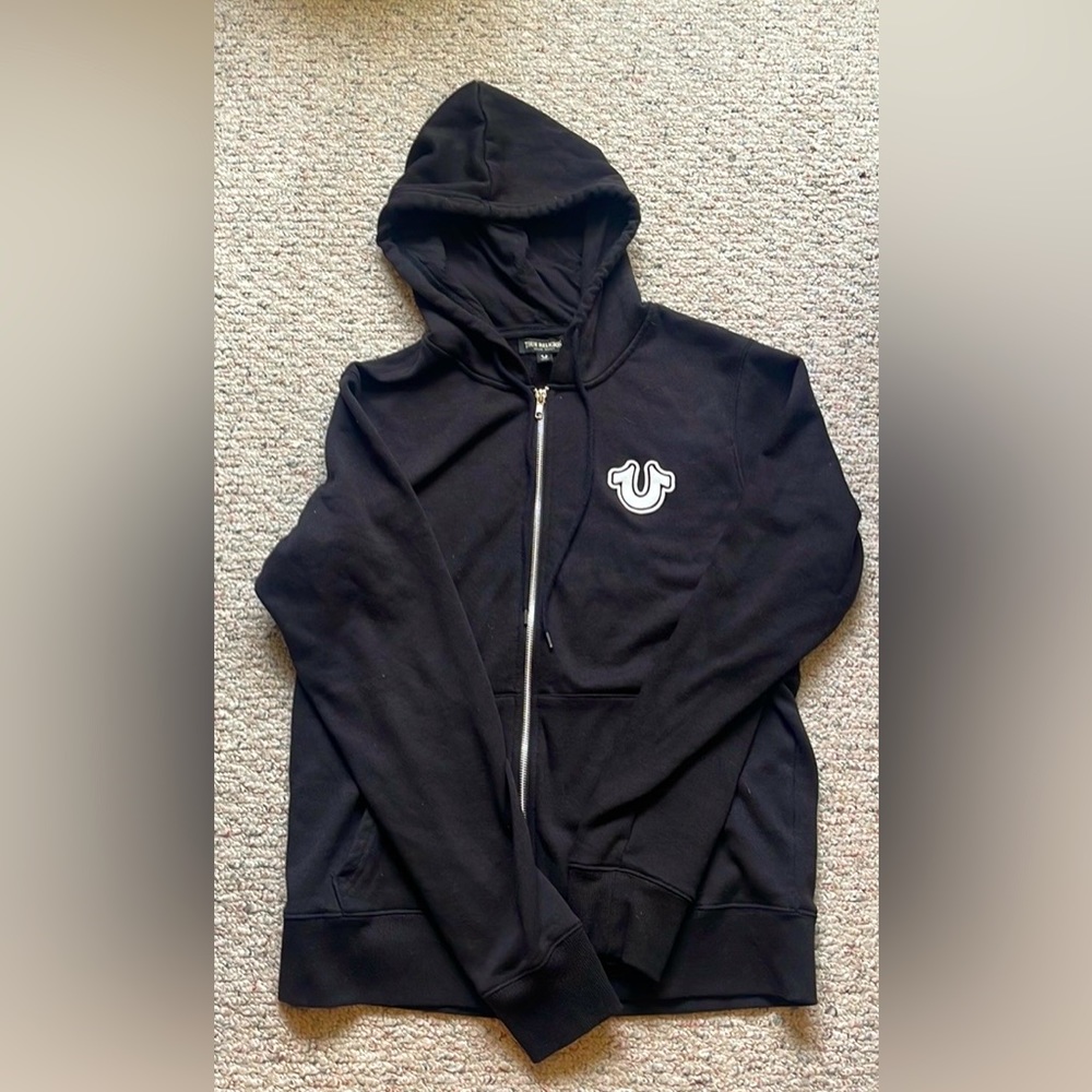 COPY - Large True Religion zip-up hoodie.